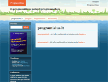 Tablet Screenshot of programisius.lt